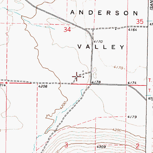 Topographic Map of Carl Smith Ranch, OR