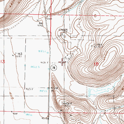 Topographic Map of Thompson Ranch, OR