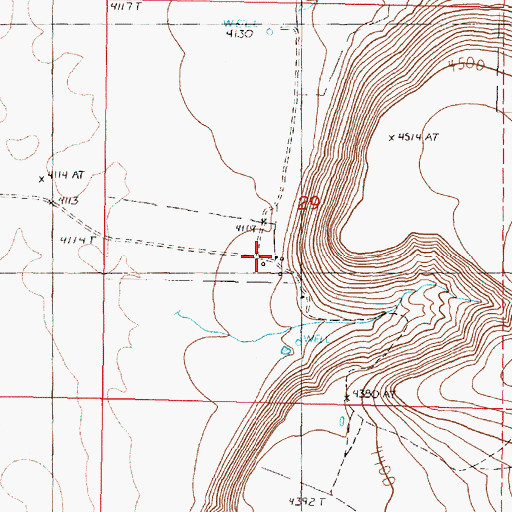 Topographic Map of Beckley Ranch, OR
