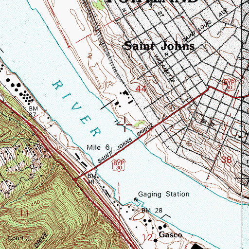 Topographic Map of Cathedral City Park, OR