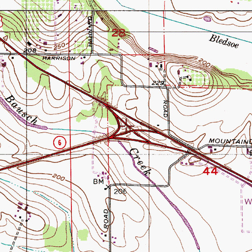 Topographic Map of Tillamook Junction, OR