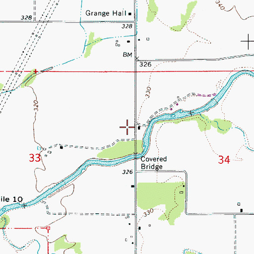 Topographic Map of Tolstoj Sokol Lodge, OR