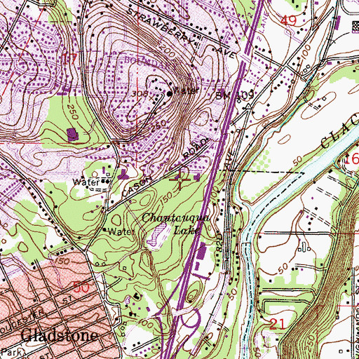 Topographic Map of Rivergare Adventist Elementary School, OR