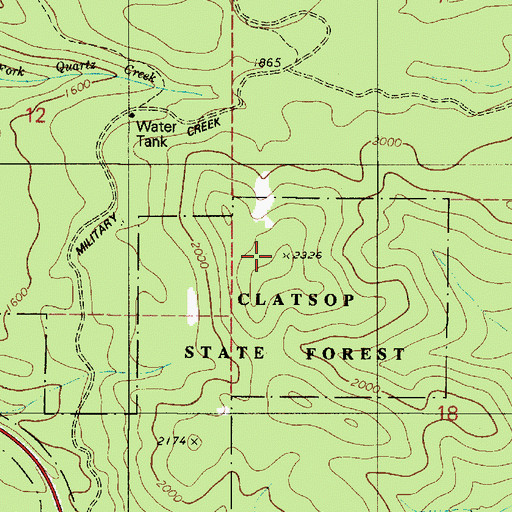 Topographic Map of Dog Thief Point, OR