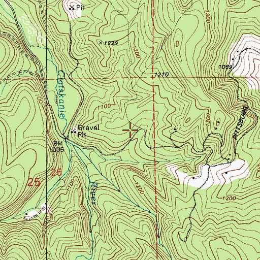 Topographic Map of Wilark Guard Station (historical), OR