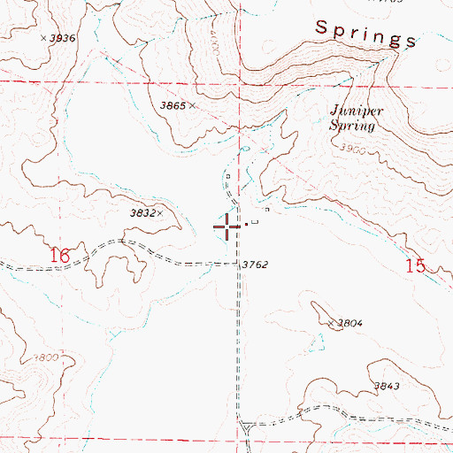 Topographic Map of Greene Ranch, OR