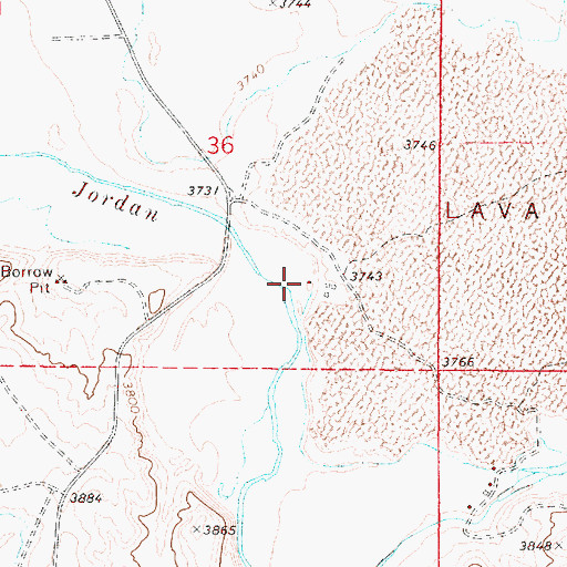 Topographic Map of Larrusea Ranch, OR