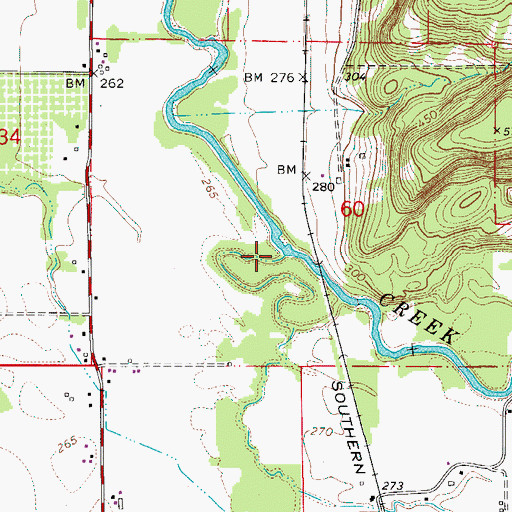 Topographic Map of Stud Horse Creek, OR