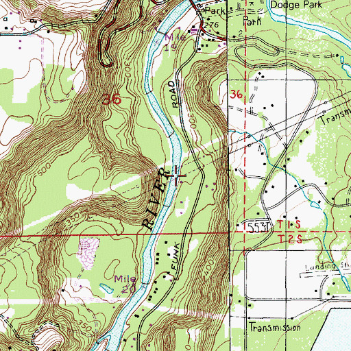 Topographic Map of Latourette Park, OR