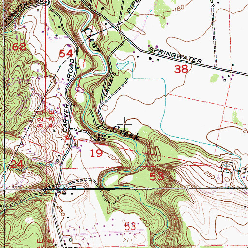 Topographic Map of Wilsada Park, OR
