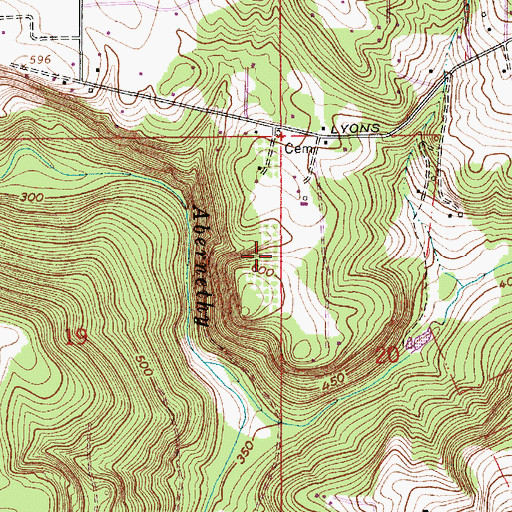 Topographic Map of Warner Airstrip, OR