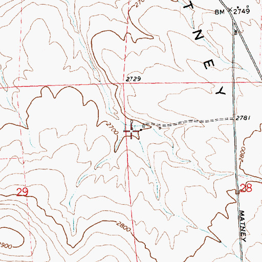 Topographic Map of Summers Ranch, OR