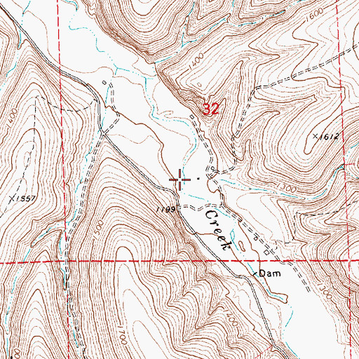 Topographic Map of Baird Ranch, OR