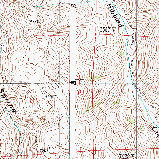 Topographic Map of Tucker Spring, OR