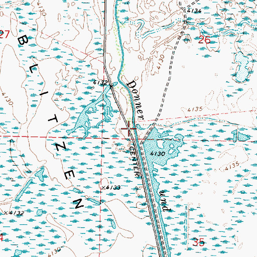 Topographic Map of Unit Nine Pond, OR