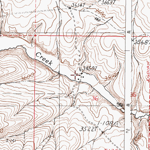 Topographic Map of P Hart Ranch, OR