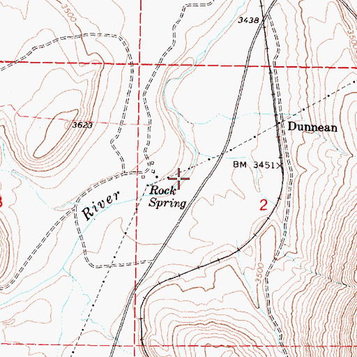 Topographic Map of Doman Ranch, OR