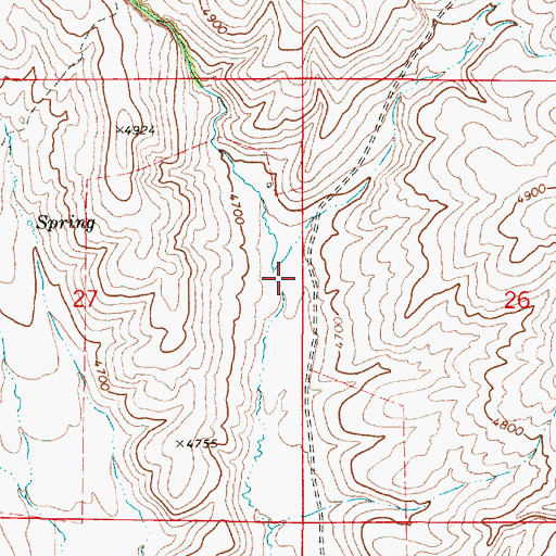 Topographic Map of Strode Ranch, OR