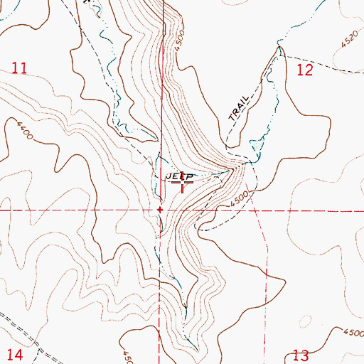 Topographic Map of Hole in the Ground, OR
