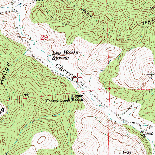 Topographic Map of Kaser Ranch, OR