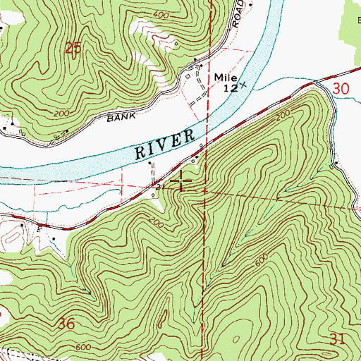 Topographic Map of Lampa Mine, OR