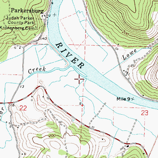Topographic Map of Hamdock Creek, OR