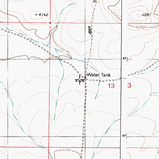Topographic Map of Bowden Guzzler, OR