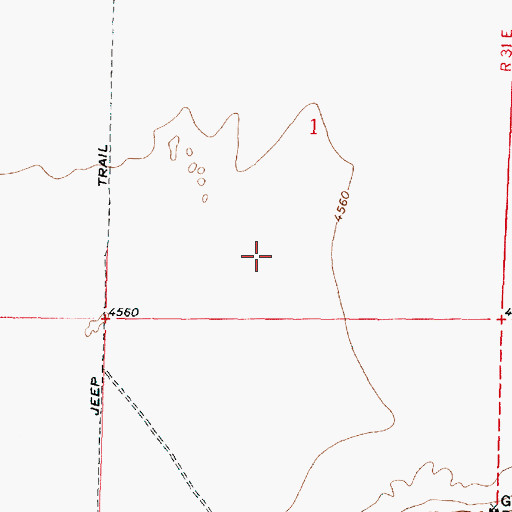 Topographic Map of Corral Creek, OR