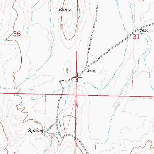 Topographic Map of O'Toole Ranch, OR