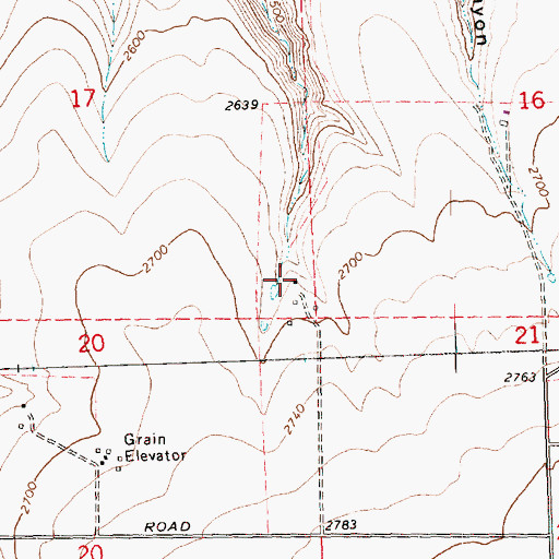 Topographic Map of Greiner Ranch, OR