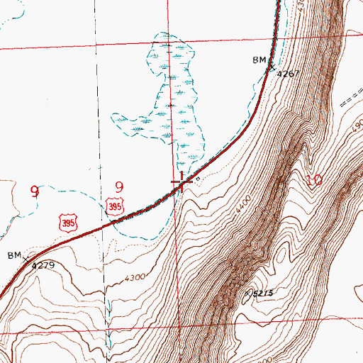 Topographic Map of Pike Ranch, OR