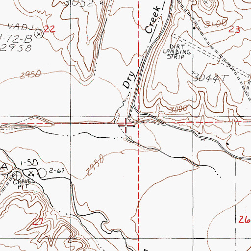 Topographic Map of Becker Ranch, OR