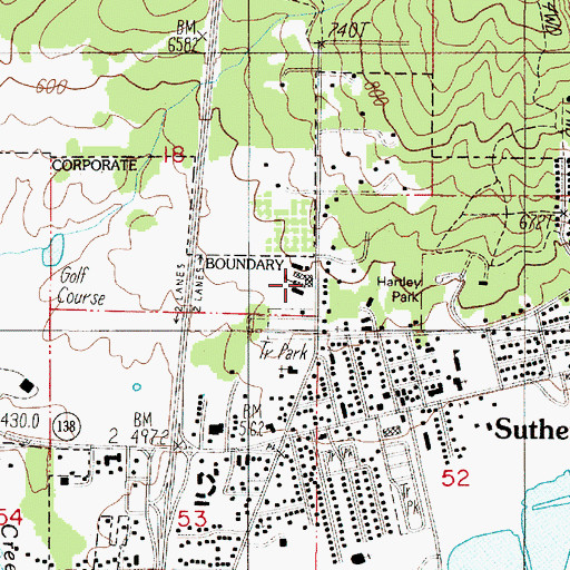 Topographic Map of West Sutherlin Intermediate, OR