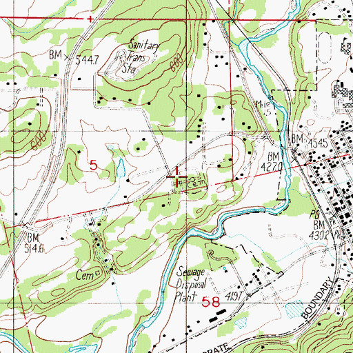 Topographic Map of Independent Order of Odd Fellows Cemetery, OR