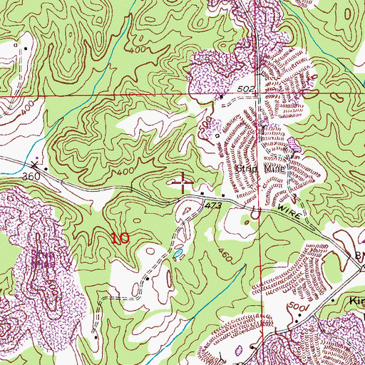 Topographic Map of Reid Cemetery, AL