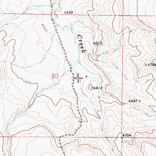 Topographic Map of Rogers Place, OR