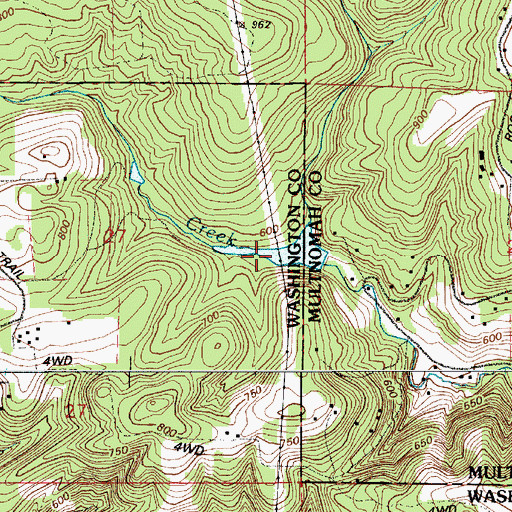 Topographic Map of Van Raden Reservoir, OR