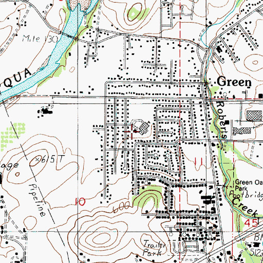 Topographic Map of Sunnyslope Elementary School, OR