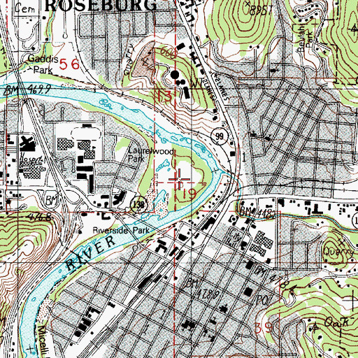 Topographic Map of Elk Island (historical), OR