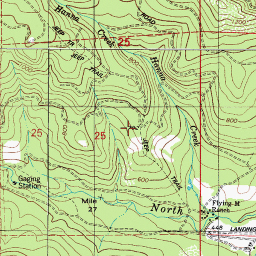Topographic Map of Chesterbrook Post Office (historical), OR