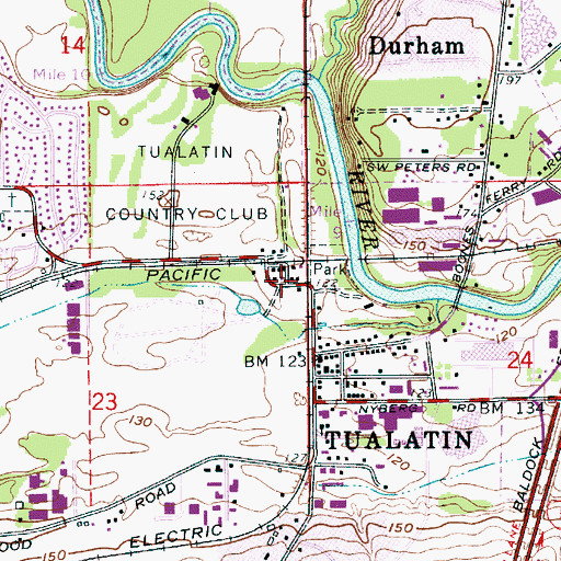 Topographic Map of Cooperative Park (historical), OR