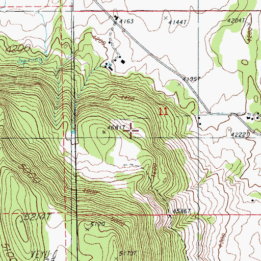 Topographic Map of Smith Reservoir, OR