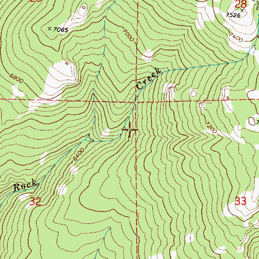 Topographic Map of Monument Rock Wilderness, OR