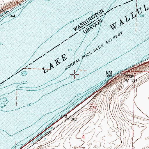 Topographic Map of Switzler Island (historical), OR