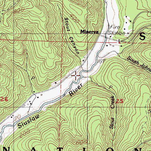 Topographic Map of Stout Creek, OR
