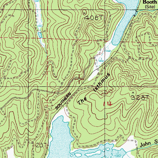 Topographic Map of The Isthmus, OR