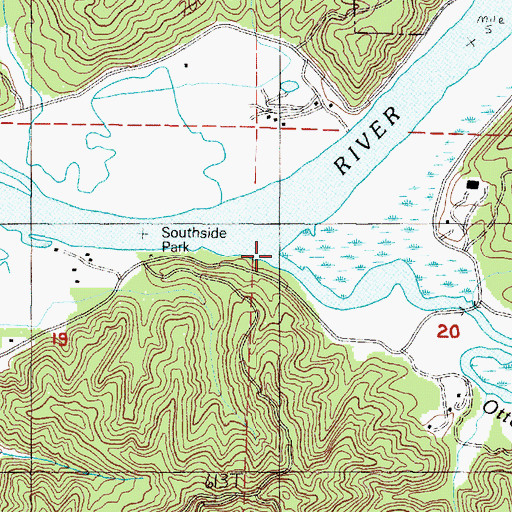 Topographic Map of Otter Slough, OR