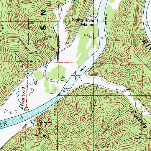 Topographic Map of Cassidy Creek, OR