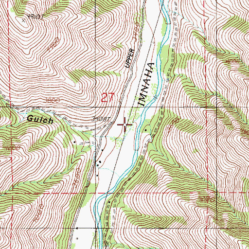 Topographic Map of Leggett Gulch, OR