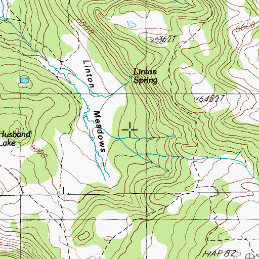 Topographic Map of Linton Meadows, OR